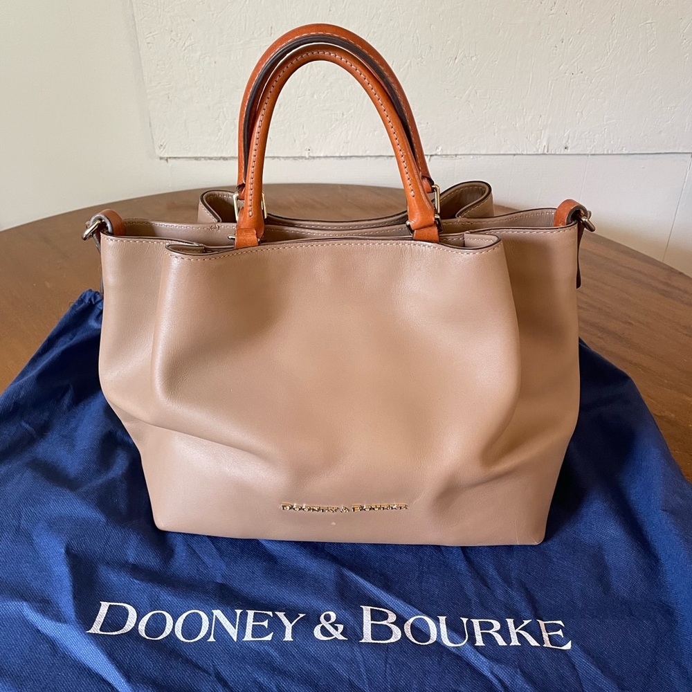 Dooney & Bourke Tan Leather Tote Bag
